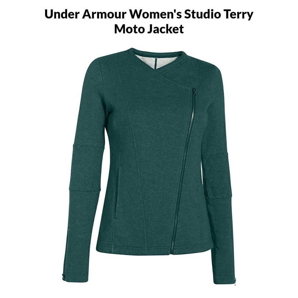 Under Armour allseason gear fitted Studio Terry Moto jacket sz S